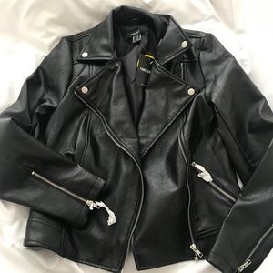 Biker leather jacket